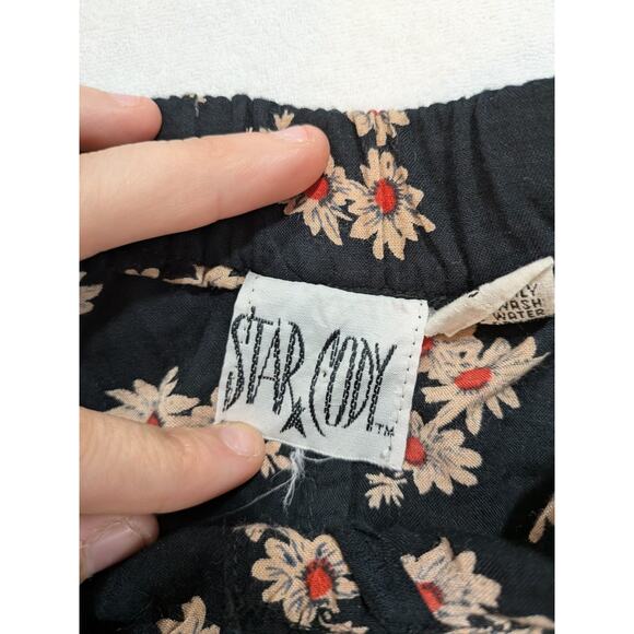 vintage star cody floral mini skirt 100% rayon size S - Picture 2 of 6